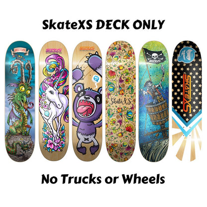 SkateXS Kids Skateboard Deck - Deck ONLY